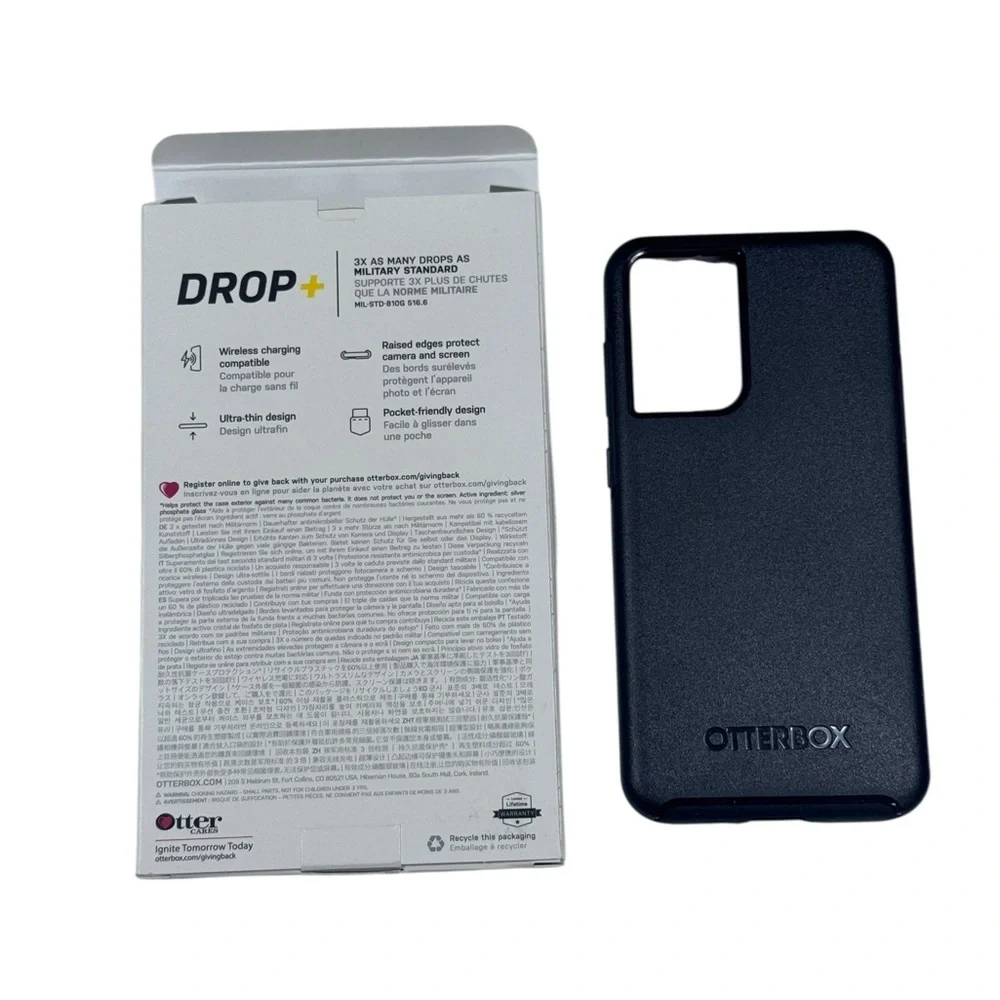 OtterBox Black Samsung S21 FE 5G Compatible Phone Case